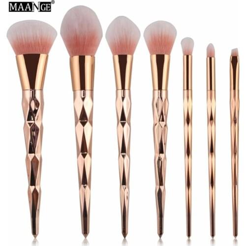 MAANGE 4/6/7/10PCS Makeup Brushes Set Eyeshadow Eyebrow Blending Fan Brush Mermaid Make Up Brush Cosmetics Kit Pincel Maquiagem