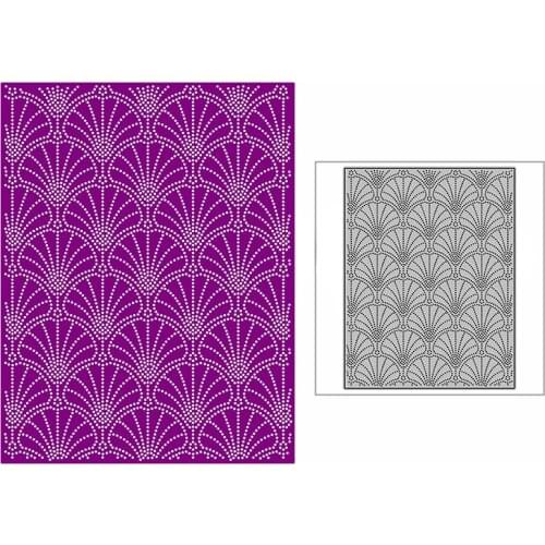 New Spotted Shining Sector Background Plate Craft Embossing Mold 2021 Metal Cutting Dies for DIY Scrapbooking Album Card Making