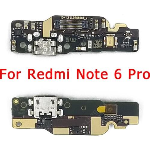 Original Charge Board for Xiaomi Redmi Note 6 Pro Charging Port USB PCB Dock Connector Flex Cable Replacement Spare Parts