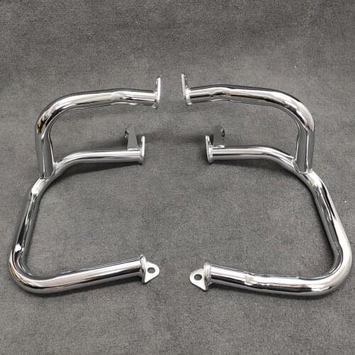 Front Left& Right Motorcycle Engine Highway Crash Bar Guard Protection For Honda GL1800 2001-2016/ GL1800A 2001-2005 Chrome