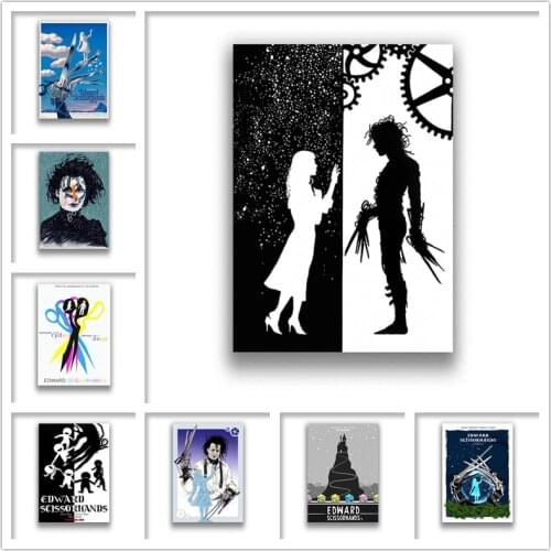 Johnny Depp Edward Scissorhands White Coated Paper Prints Clear Image Home Decoration Livingroom Bedroom Bar Home Art Brand