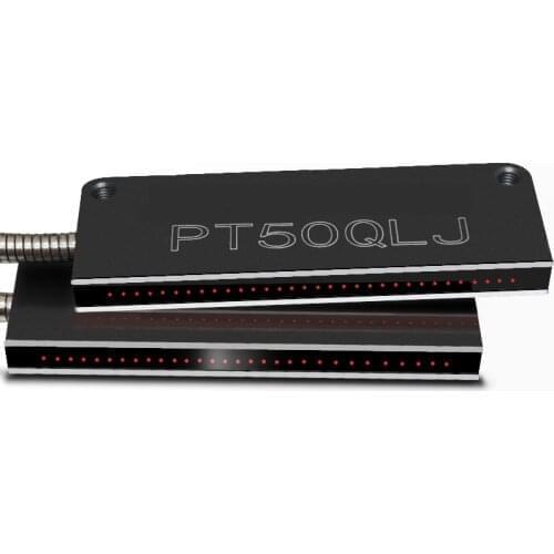 Matrix fiber sensor area rectangular grating light curtain reflection PR PT25 30 35 40 50 70 100QL