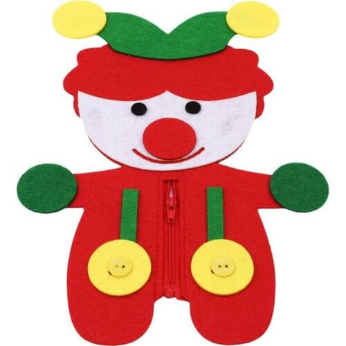 Hand Zipper Button Teaching Kindergarten Manual Diy Weave Cloth Early Learning Education Toy Montessori Teaching Aids Math Toys