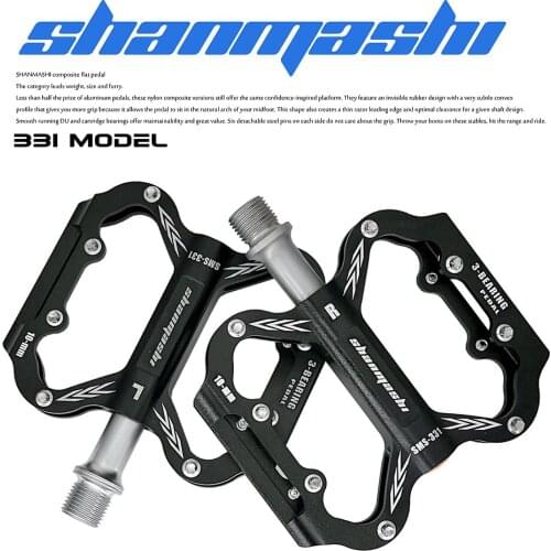 331 mountain bike sealed 3 bearing lubricated non-slip pedals CNC aluminum alloy ultralight road bike pedals