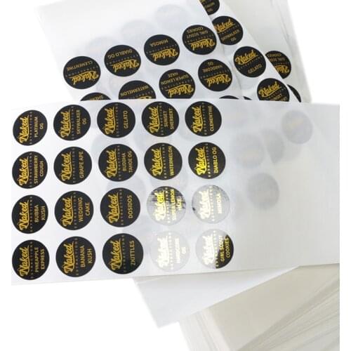 High quality custom label stickers transparent label clear vinyl with logo label