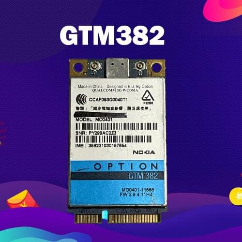 3G WLAN for Option GTM382 MO0401 Mini PCEIe PCI-express 2G 3G WWAN WLAN Wireless WIFI Card Module HSDPA GPS
