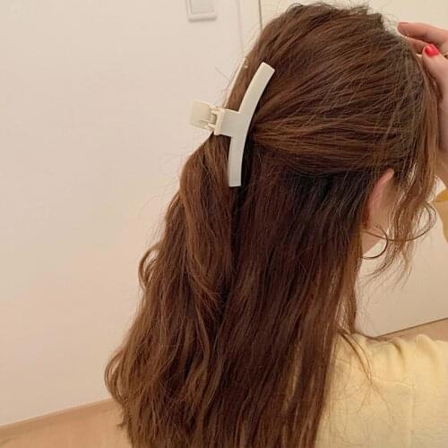 Nice Gift Acetic Ponytail Barrettes 2Colors Crab Claws Fashion Hair Accessories Multi Purpose Korean Style Bath Hair Clips 1Pcs