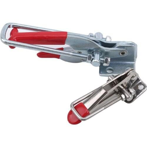 1PC Red Adjustable Toggle Latch Catch Hasp Spring Loaded Cabinet Boxes Lock Lever Tools