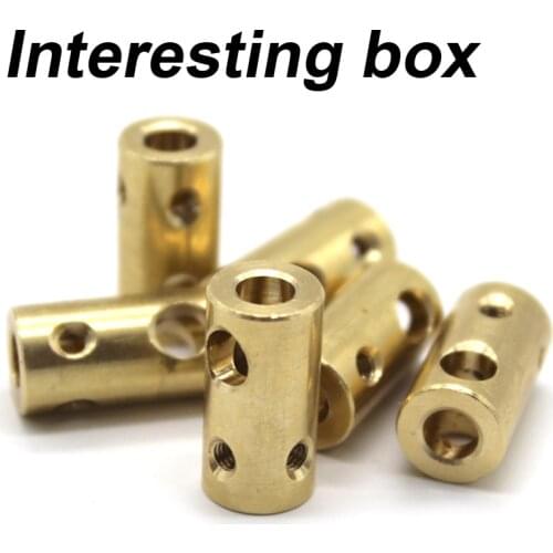 10 * 20mm tee copper column 5mm aperture axle steel shaft connection fixing parts DIY handmade maker accessories