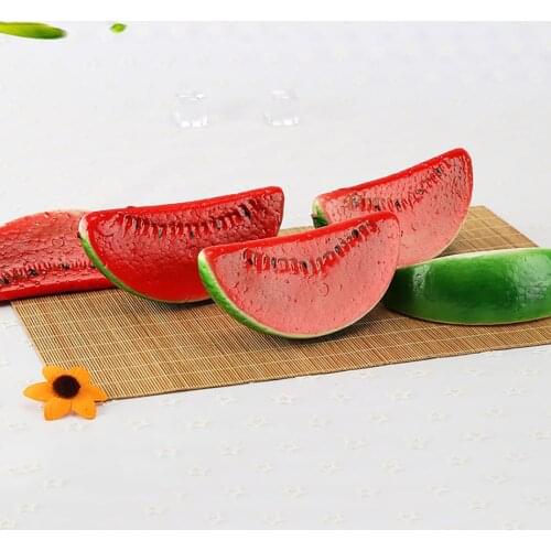 3PCS Artificial Watermelon Lifelike Simulation Fruit Fake Fruit Photography Prop Simulation Model Ornaments