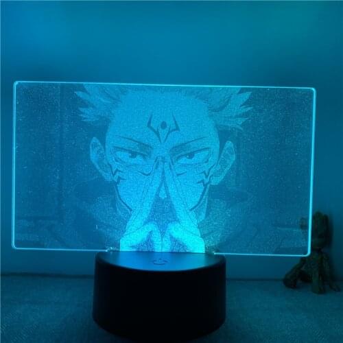 3D Lamp Animated Real Ver. Jujutsu Kaisen Ryomen Sukuna Field LED NightLight Figure Touch Table Bedroom Decor Night Light Gift