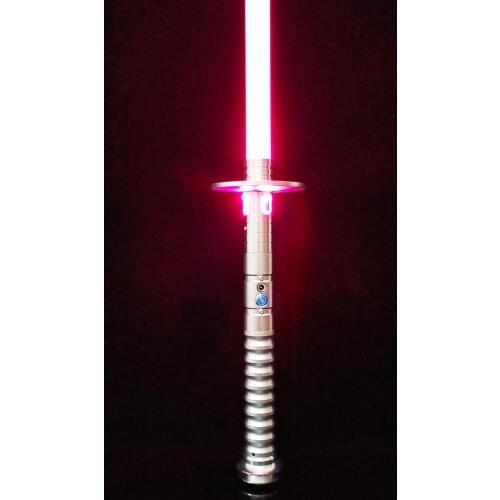CIELTAN RGB Lightsaber Heavy Dueling Saber 12 Color Changing Sound Middle Ages Battle Sword Weapon Modeling Toys Saber