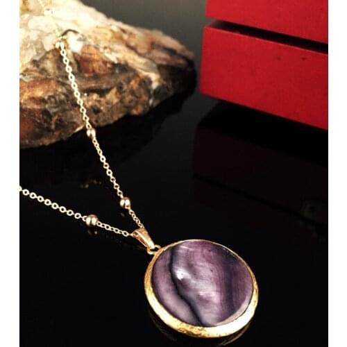 Dr Stone Natural Stone Women 'S Pearl Stone Gold Plated Necklace XKRB39 372868398