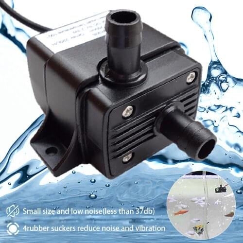 DC 5V 2.3W 220L/H Flow Rate Waterproof Brushless Pump Mini Submersible Car Brushless Water Pump For Garden Goldfish Bowl
