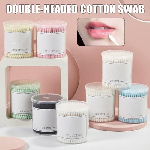 Hot 200pcs Cotton Swab Double Tipped Cotton Buds Cruelty-Free Ear Makeup Swabs SSwell
