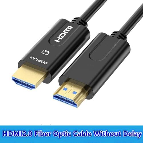 HDMI-Compatible 2.0 Fiber Optic Cable 18Gbps 3D 60Hz HD 4K Home Theater Engineering Wearing Line Audio Video Cables Projector