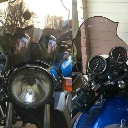 Windshield Windscreen Screen For 1983-2007 Kawasaki Zephyr ZR 250 400 550 750 1100 A B C Balius Xanthus Headlight Side Mounting