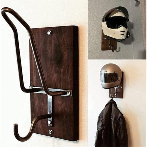 Wall-mounted Storage Rack Motorcycle Helmet Rack Cloth Hook Helmet Key Rack Storage Rack Hanger