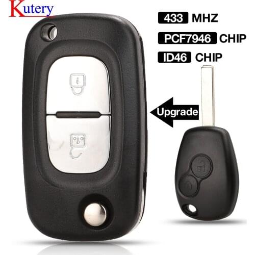 Kutery upgrade modified Remote Key 434MHz PCF7946 For Renault Trafic Vivaro Movano Primastar va2 blade