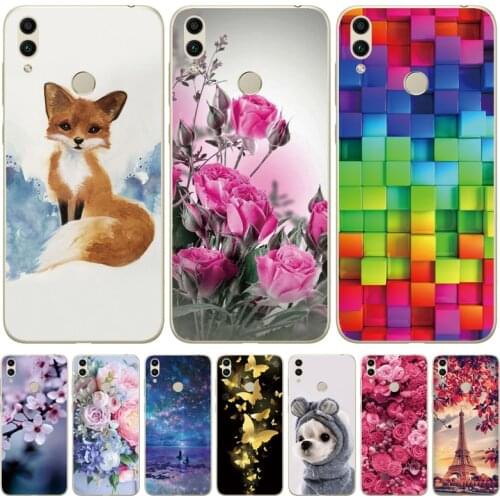 Silicone Cover For Huawei honor 8c 8x Printing Cute Bumper on Case For Huawei Honor 8 C X Fundas Coque Phone Back Cover Capa