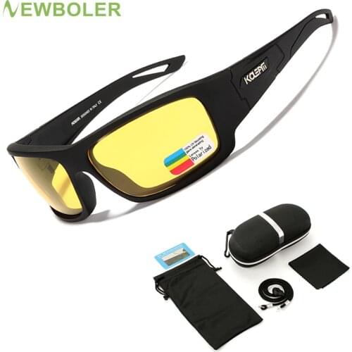 Sunglasses For Men Women Polarized Night Vision Outdoor Driving Cycling Sports Glasses PC Frame Anti-glare Eyewear