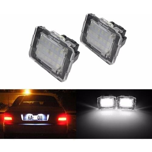 ANGRONG LED License Number Plate Light No Error For Mercedes W176 W166 X156 SLK GL A ML Vito MercedesBenz(CA234)