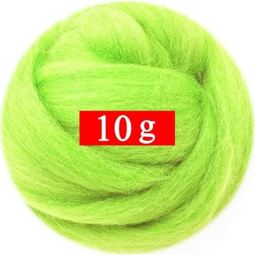 10g Felting Wool (40 Colors) 19 Microns Super Soft Natural Wool Fiber for Needle Felting Kit 0.35 OZ Per Color (No. 30)