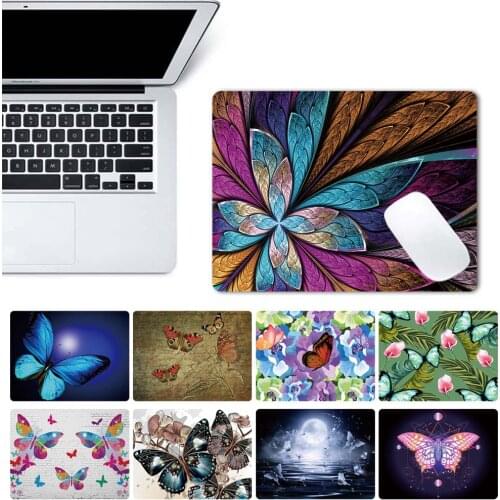 Waterproof Mousepad for Gaming Laptop Computer Desk Mat Mouse Pad Butterfly Series Pattern Office Desk Accessories