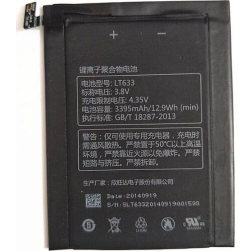 AZK LT633 High Quality Battery For Letv Le 1 Max X900 Le One Max X900 Battery 3395mah 3400mah