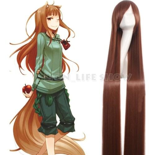 Jade Stern Holo Extra Long Straight Light Brown Cosplay Wig Anime Hair Length 150cm