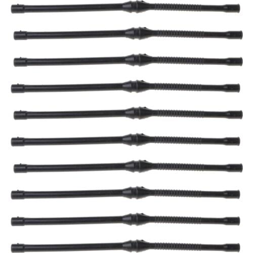 10X Black Fuel Hose Pipe For Chinese Chainsaw 4500 5200 5800 45cc 52cc MT-9999 U4LB