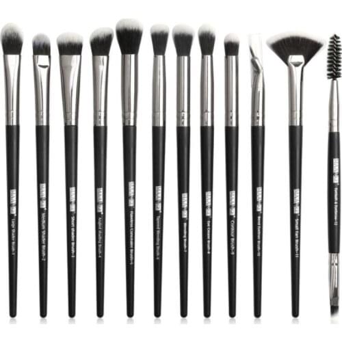 12 pcs/lot Makeup brushes set professionalMakeup Brushes Set Eye Shadow Blending Eyeliner Eyelash Eyebrow Brush For Makeup Tool