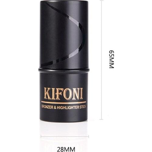 2 In1 3D Bronzer&Highlighter Stick 8 Colors Shimmer Concealer Pen Waterproof Glow Brightening Stick Iluminador Cosmetics T1183