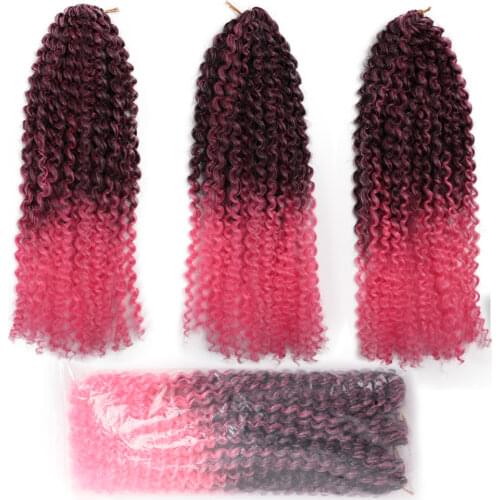 Marlybob Crochet Hair 3 stks/set afro Kinky Curly Hair 12inch Crochet Braids Synthetic Braiding Hair Humbo Jerry Hair Extension