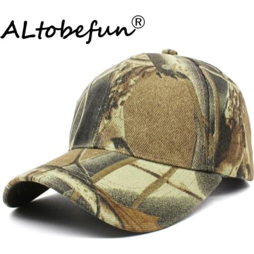 ALTOBEFUN Adult Summer Adjustable Lady Sun-shading Hot Spring Hat Men Baseball Cap Camouflage Design Women Snapback Cap BAD099