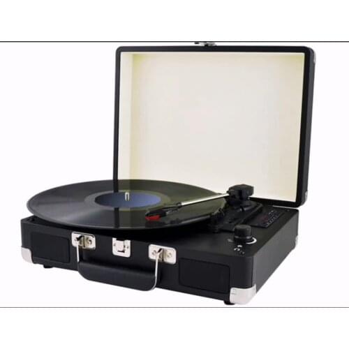 Audmic Vintage Cruiser Briefcase Portable Vinyl Record Player Turntable