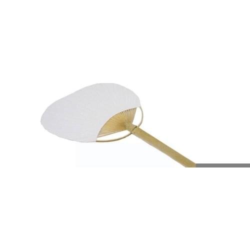 Pure White Bamboo Handle Fan Diy Hand-painted Calligraphy Fan Blank Painting Group Cooling Painting Home Decor Wedding Empt T6Z1