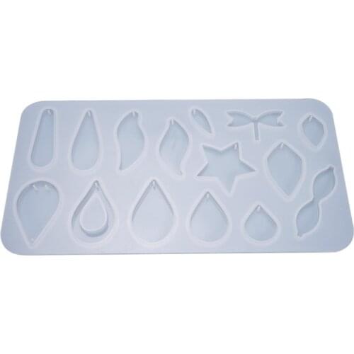 DIY Resin Epoxy Mold Pendant Multi-rule Water Drop Pendant Earrings Ornaments Pendant Silicone Mold Wholesale