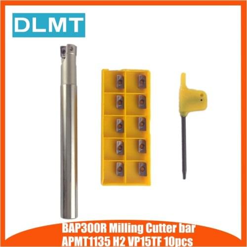Indexable CNC Milling Cutter Holder BAP300R C10 10 120 C12 12 120 C14 14 130 C16 16 150 C20 20 160+APMT1135 CNC Carbide Insert