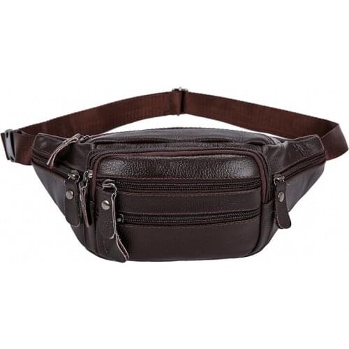 Pu Leather Waist Bag Men Waist Pack Waist Bag Fanny Pack Belt Bag For Phone Pouch Bolso