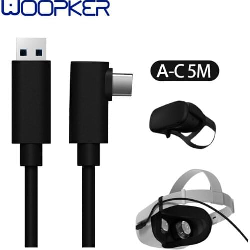 For Quest 2 and Quest Pc Vr for Steam Quest Type-c 3.2 Data Cord 3m 5m Oculus Link Virtual Reality Cable