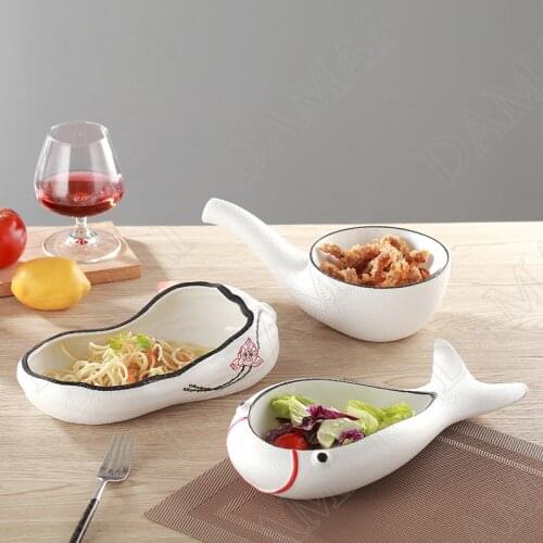 Ceramic Plate Set Dessert Dishes Sushi Plates Painted Porcelain Dinner Dish Salad Platter Western Tableware Decorative Food Tray