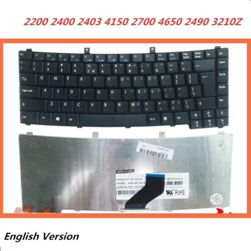 Laptop English Keyboard For ACER TM 2200 2400 2403 4150 2700 4650 2490 3210Z Notebook Replacement layout Keyboard