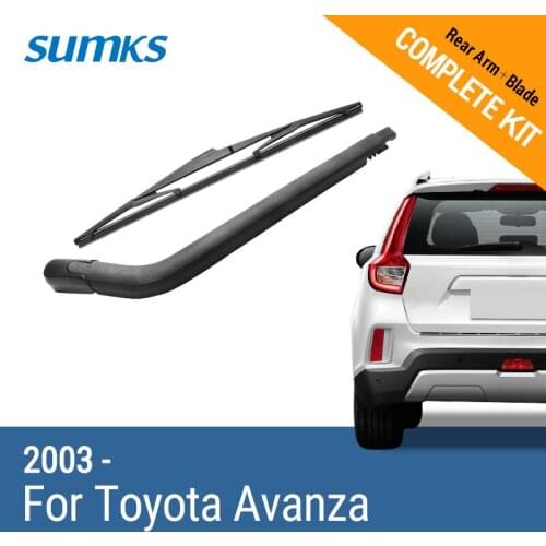 SUMKS Rear Wiper & Arm for Toyota Avanza 2003 2004 2005 2006 2007 2008 2009 2010 2011 2012 2013 2014 2015 2016 2017