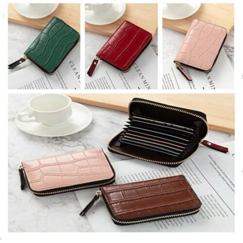 2021 Hot Selling New Fashion Multipurpose Zipper Case Leather Purse Men Women Coin Wallet Bag Holder Business Men Coin Wallet