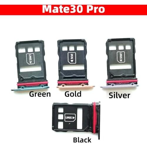 New Sim Tray For Huawei Mate 30 Pro Sim SD Card Holder Sim SD Card Slot Holder Tray Replacement Parts
