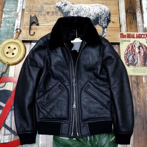 Not Many Anti-Season Leather and Fur Jacket in One A2 Flight Suit