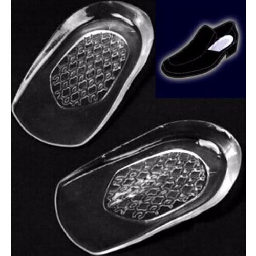 New Silicon Gel Insoles Back Pad Heel Cup for Calcaneal Pain Health Feet Care Support spur feet cushion silicone foot pads