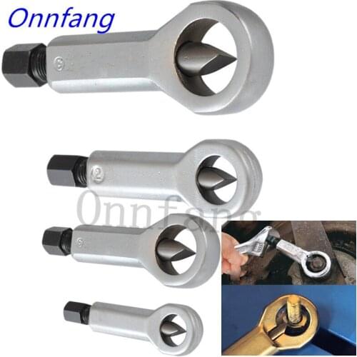 Onnfang 4pcs Nut Remove Break Manually Metal Nut Break Manual Sliding Tooth Nut Splitter Cracker Remover Hand Tools