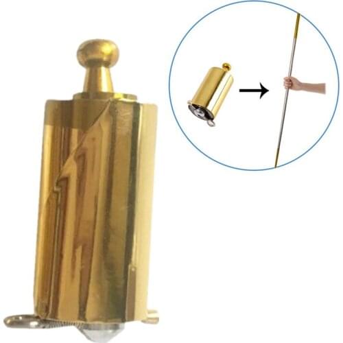 Portable 1.5m Retractable Metal Magic Wand Magician Props Stick Cane Golden Telescopic Cudgel
